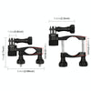 PULUZ 360 Degree Rotation Bike Aluminum Handlebar Adapter Mount with Screw for GoPro, Insta360, DJI and Other Action Cameras(Black)