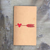 Retro Kraft Paper Hollowed Love Greeting Card Valentine Day Message Card(Hit The Heart)