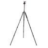 Triopo GT-2804X8.C Adjustable Portable Carbon Fiber Tripod with B-2 Aluminum Ball Head for Canon Nikon Sony DSLR Camera(Black)
