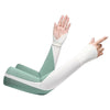 1 Pair  Summer Ice Silk Sunscreen Sleeves Riding Anti-UV, Color: Horseshoe Sleeve Green(One Code)