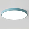 Macaron LED Round Ceiling Lamp, White Light, Size:23cm(Blue)