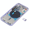 iPhone 12 Purple Battery Back Cover w/Keys, Card Tray & Flex Cable
