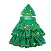 Girls Christmas Dress Christmas Tree Performance Dance Clothes, Size: 130cm(Green)