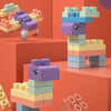 40pcs / Box Baby Chewable Soft Building Blocks Children Large Particle Puzzle Soft Rubber Toys
