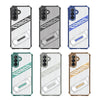 For Samsung Galaxy A15 Plating Holder PC Hybrid TPU Phone Case(Desert Gold)