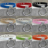 2 PCS European and American Style Punk O-shaped Big Ring Popular Leather Necklace Collar, Random Color Delivery