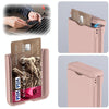 For Samsung Galaxy Z Flip5 5G Spring Rubber Chain Card Slot PC Folding Phone Case with Stand(Pink)