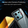 For Redmi Note 12 5G Global Acrylic+TPU Transparent Shockproof Phone Case(Black)