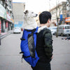 Large Grey Ventilated Pet Carrier Backpack - Breathable & Washable