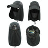 outfly 360 Degree Anti-Ultraviolet Hat Quick Drying Sun Cap, Size: Adjustable(Adult Dark Gray)