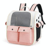 Breathable Cat Backpack, Pink, Foldable, Portable Pet Carrier Bag