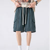 Men Summer Work Loose Fitting Sports Shorts, Size:M(K23217-Black)