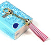 LS01 Tassel Zinc Alloy Keychain Car Hanging Bag Pendant (Pink)