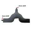 2 PCS Dripper PE Pipe Mountain-shaped Hole Punch Garden Irrigation Opening(Black)