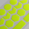 Motorcycle Bicycle broach Reflective Sticker Children Balance Scooter Luminous Sticker(Five-angle Star Fluorescent Yellow)