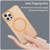For iPhone 12 Pro MagSafe Frosted Translucent TPU + PC Full Coverage Phone Case(Orange)