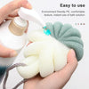 Portable Hanging Bath Flower Ball Soft Foaming Shower Massage Ball Body Exfoliating Bath Brush(Gray)