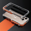 For iPhone 15 Pro Mechanical Armor Creative Metal Frame Aluminum Alloy Phone Case(Silver)