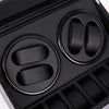 PU Leather 4+6 Double-Head Automatic Winding Motor Box Mechanical Watch Rotator, US Plug(Crocodile Pattern)