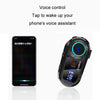 KUQIBAO Motorcycle Helmet Waterproof Bluetooth Headset With Screen(Soft Microphone)