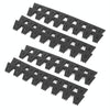 8pcs /Set Car Bumper Serrated Anti-collision Plate Decoration(Black)
