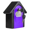 Key Safe Box Wall Mounted - 4 Digit Combination Lock - Purple