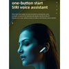 V19S Bluetooth 5.0 Business Style Fingerprint Touch Bluetooth Earphone(Black)