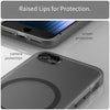 For iPhone SE 2022 / 2020 / 8 MagSafe Frosted Translucent TPU + PC Full Coverage Phone Case(Black)
