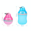 Portable Dog Water Bottle - Foldable, Leakproof, Purple (200ml/7oz)