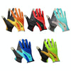 JUNGLE LEOPARD Outdoor Sports Mountaineering Full Finger Gloves Mesh Touch Screen Anti-Skid Gloves, Size: L(Red+Black)