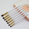 7 PCS / Set Horsehair Daily Eyeshadow Brush Smoky Makeup Brush(White Gold)