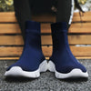 Knit Upper Breathable Sport Sock Boots Chunky Sneakers High Top Running Shoes for Men /  Women, Shoe Size:41(Camouflage)