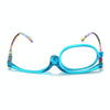 Makeup Presbyopic Glasses Monolithic Reading Glass Magnifying Glass, Degree: +300(Light Blue)
