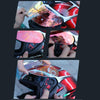 Motorcycle Helmet Visor Anti-UV Wind Shield Lens For AGV K1 / K3SV / K5(Electroplated Red)