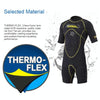 SLINX 1103 3mm Neoprene Super Elastic Wear-resistant Warm Y-splicing Wet Short-sleeved One-piece Wetsuit for Men