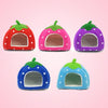 Foldable Strawberry Pet Bed, Large Purple - Cat & Small Dog House