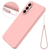 For Samsung Galaxy A56 5G Pure Color Liquid Silicone Shockproof Full Coverage Phone Case(Pink)