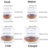 2 inch Enlarged 8pcs /Set Round Table And Chair Leg Covers For Tiles/Wooden Floors Furniture Protectors(Transparent)