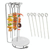 Stainless Steel Kebab Barbecue Hanging Rack Thick Skewers String Incense Stand With 6 Stitches