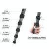BEXIN P285C Carbon Fiber DSLR Camera Monopod Mountaineering Stick Photography Selfie Holder