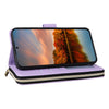 For Samsung Galaxy S24 FE 5G Nine-card Slots Zipper Wallet Bag Leather Phone Case(Purple)
