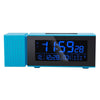 TS-P30 Multifunctional Night Light Alarm Digital Clock with FM Radio & Temperature / Humidity Display & IR Sensor Function(Blue)
