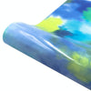 Clouds Watercolor Tie Dye Heat Transfer Vinyl Make Sign Pattern Cricut Film 50 x 100cm(Blue Yellow)