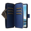 For Samsung Galaxy A23 5G Nine-card Slots Zipper Wallet Bag Leather Phone Case(Blue)