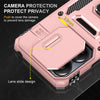For Xiaomi Redmi 12 Armor PC + TPU Camera Shield Phone Case(Rose Gold)