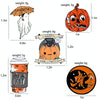 5 PCS Cartoon Halloween Brooch Denim Badge Collar Accessory(XZ2393)