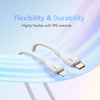 Baseus Pudding Series 20W Type-C to 8 Pin Fast Charging Data Cable, Length:1.2m(White)