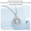 S925 Sterling Silver Zircon Gold Plated Tree Of Life Necklace(BSN371)