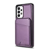 For Samsung Galaxy A52 4G / 5G / A52s 5G Skin Feel Detachable Card Bag Magsafe Phone Case(Purple)