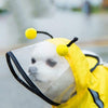 Waterproof Dog Raincoat, XL Yellow Bee, 5.5-7.5kg